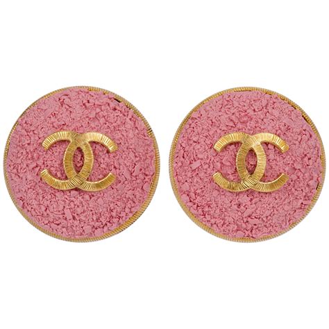 chanel pink earring|Chanel earrings glastonbury.